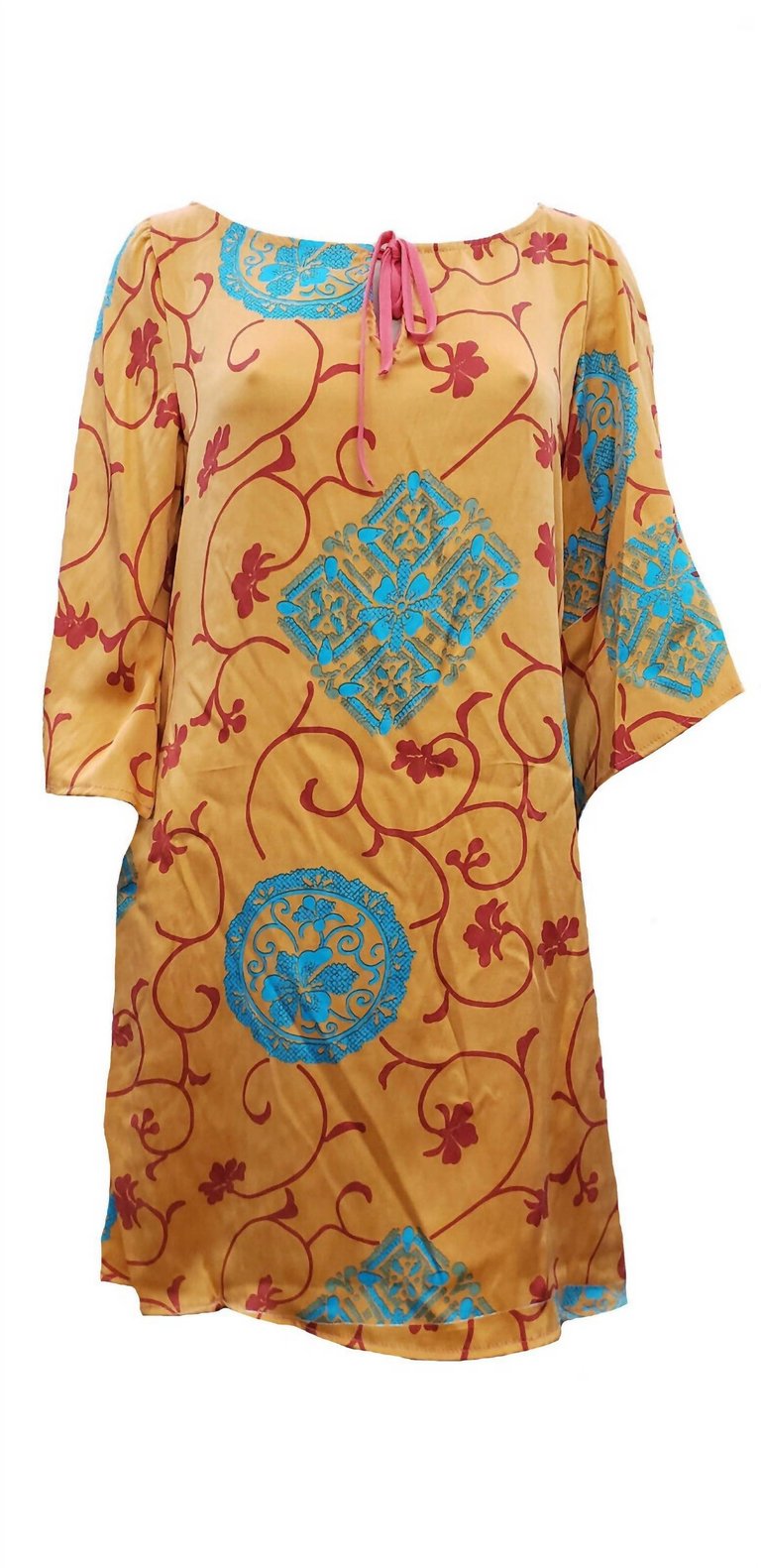 Women's Printed Silk Dress In Tl11 - Tl11