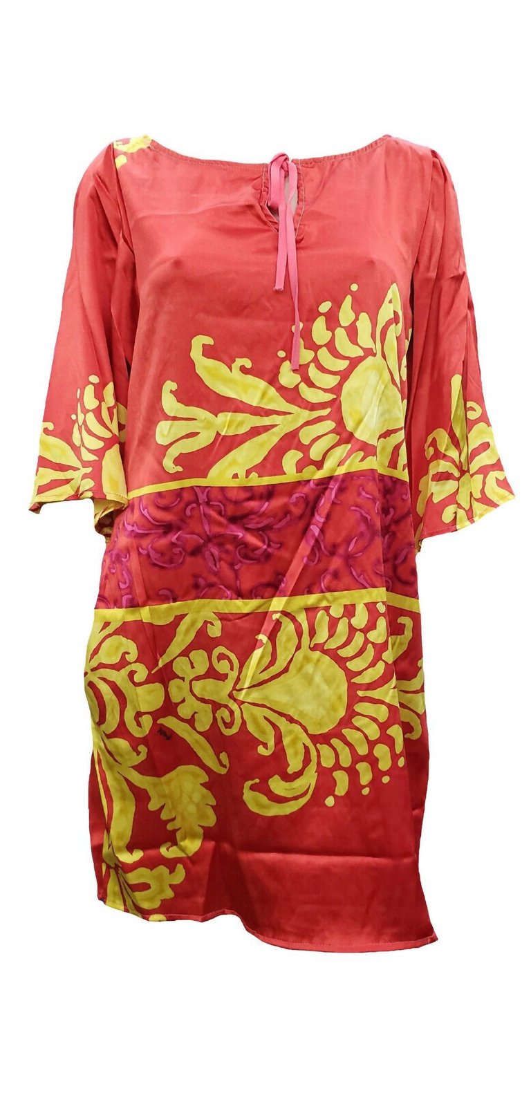 Women's Printed Silk Dress - Tl09 - Tl09