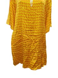 Women'S Printed Silk Dress - Tl60