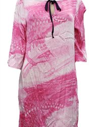 Women'S Printed Silk Dress - Tl13
