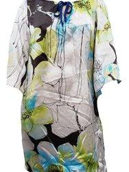 Women's Printed Silk Dress - Tl26