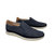 Sam Leather And Suede Moccassins - Blue