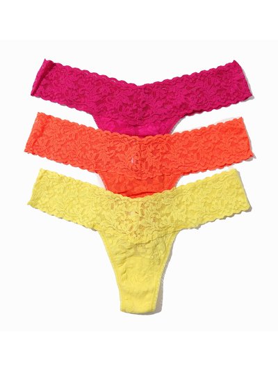 Hanky Panky 3 Pack Petite Size Signature Lace Thongs In Printed Box product