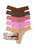 5 Pack Signature Lace Original Rise Thongs - Macchiato/Drifting Horizon/Pink Quartz/Cappuccino/Chocolate Noir