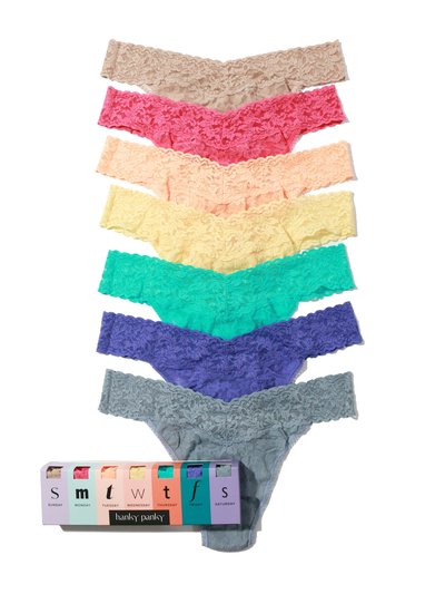 Hanky Panky Days Of The Week Original Rise Thong 7 Pack product