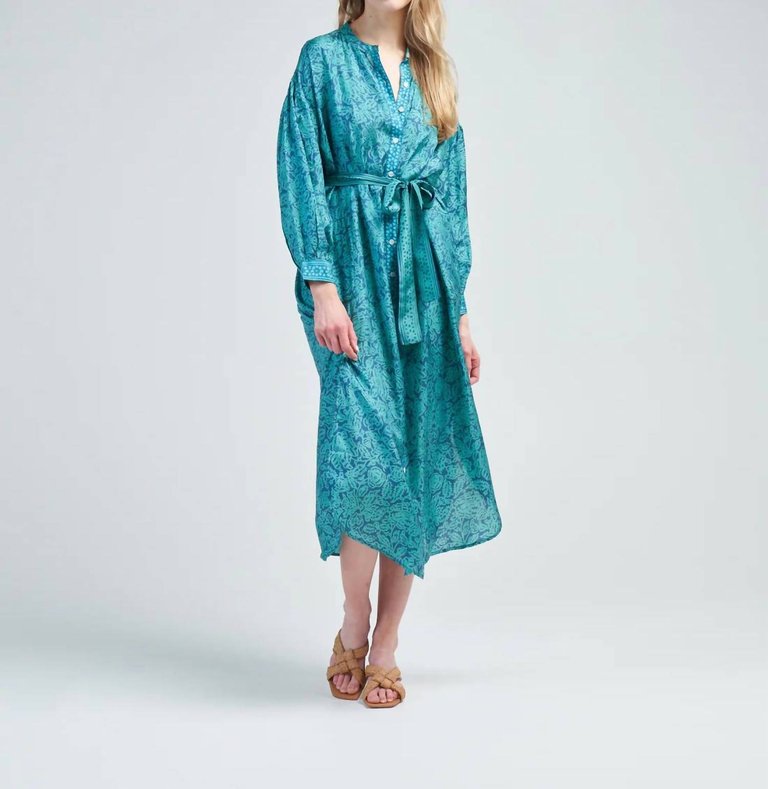 Sierra Dress In Nispero Jade - Nispero Jade