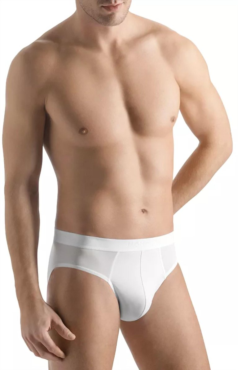 Men's Micro Touch Cotton Knit Brief In White