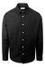 Cotton Basic Long-Sleeved Shirt - Black