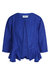Linen Jacket With 3/4 Sleeves - Lapis