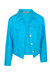 Long Sleeved Linen Jacket - Zante Blue
