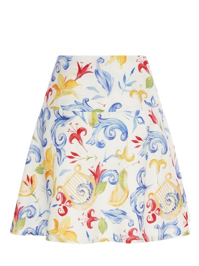 Haris Cotton Printed Linen Blend Mini Skirt product