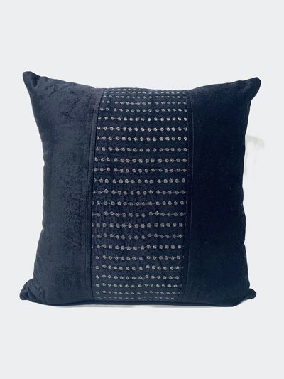 Harkaari Embroidery Multi Circles Center Patch Throw Pillow product