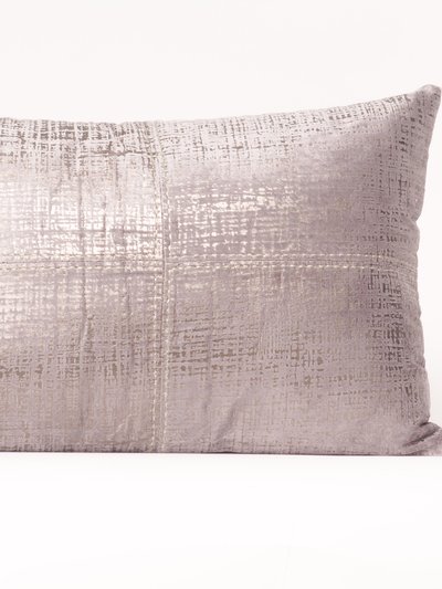 Harkaari Foil And Cross Stitch Lumbar Throw Pillow product