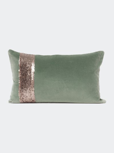 Harkaari Lumbar Throw Pillow With Sequins Side Panel product