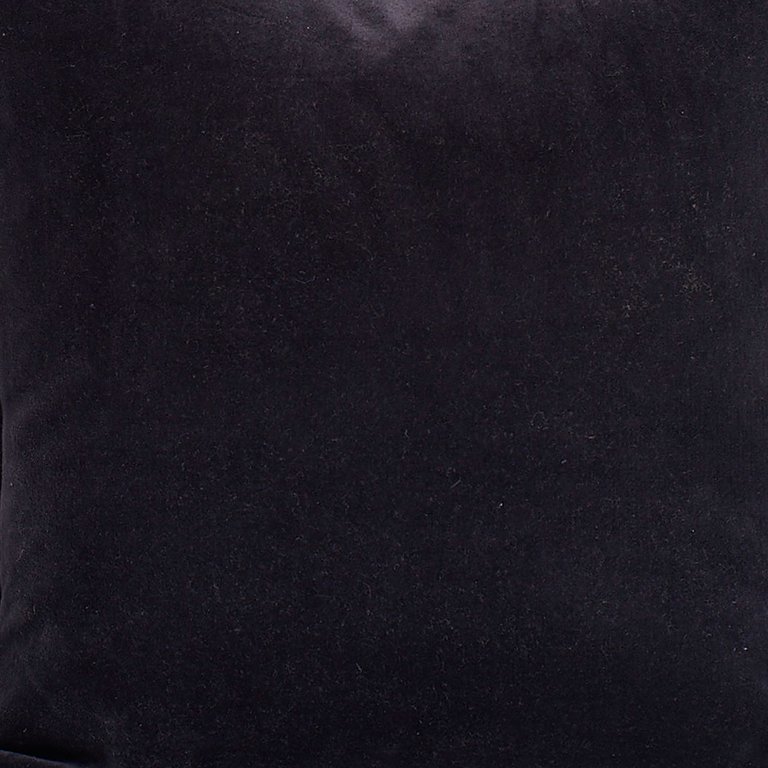 Plain Velvet Throw Pillow with Lip Flange Trim