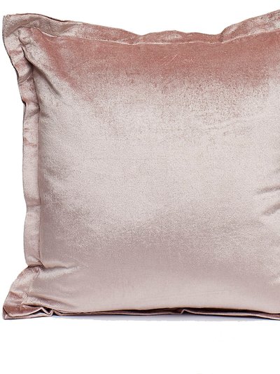 Harkaari Plain Velvet Throw Pillow with Lip Flange Trim product