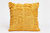 Square Patch Fringe Throw Pillow - Mustard