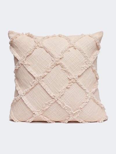 Harkaari Square Patch Outline Fringe Throw Pillow product