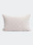 Square Point Bead Design Lumbar Throw Pillow - Light Grey
