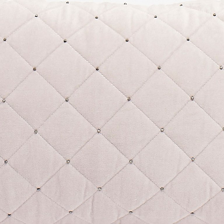 Square Point Bead Design Lumbar Throw Pillow