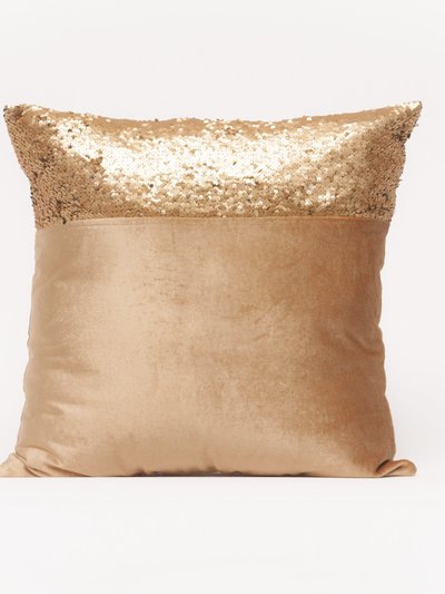 Harkaari Velvet Throw Pillow With Sequins Side Panel product