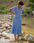 Harper Courtyard Dress - Cornflower Blue