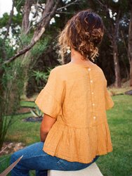 Harper Hideaway Blouse - Ochre