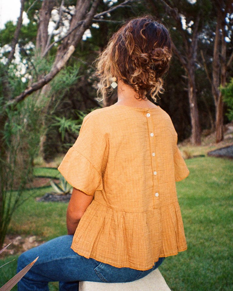 Harper Hideaway Blouse - Ochre