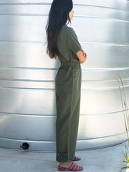 Sage Utility Jumpsuit