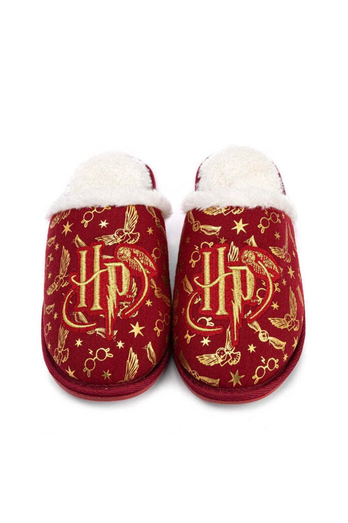 Harry Potter Girls Embroidered Slippers - Red - 1 Little Kid