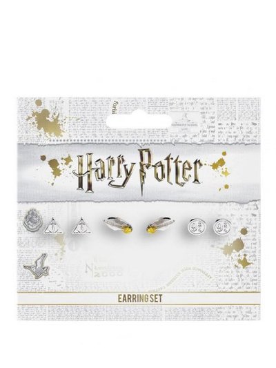 Harry Potter Silver Plated Earring Set - One Size product