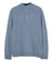 Men's High Neck Pullover In Light Blue