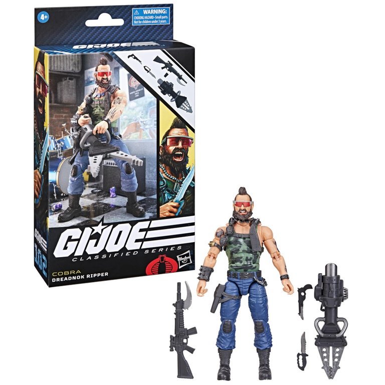 6" G.I. Joe Classified Series Dreadnok Ripper 102 Action Figure