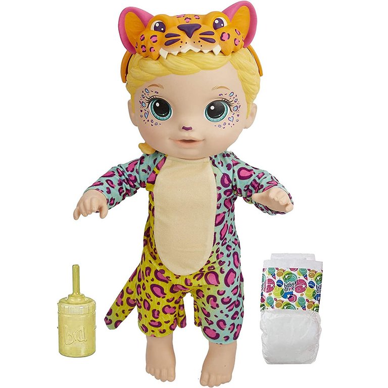 Baby Alive Rainbow Wildcats Leopard Doll