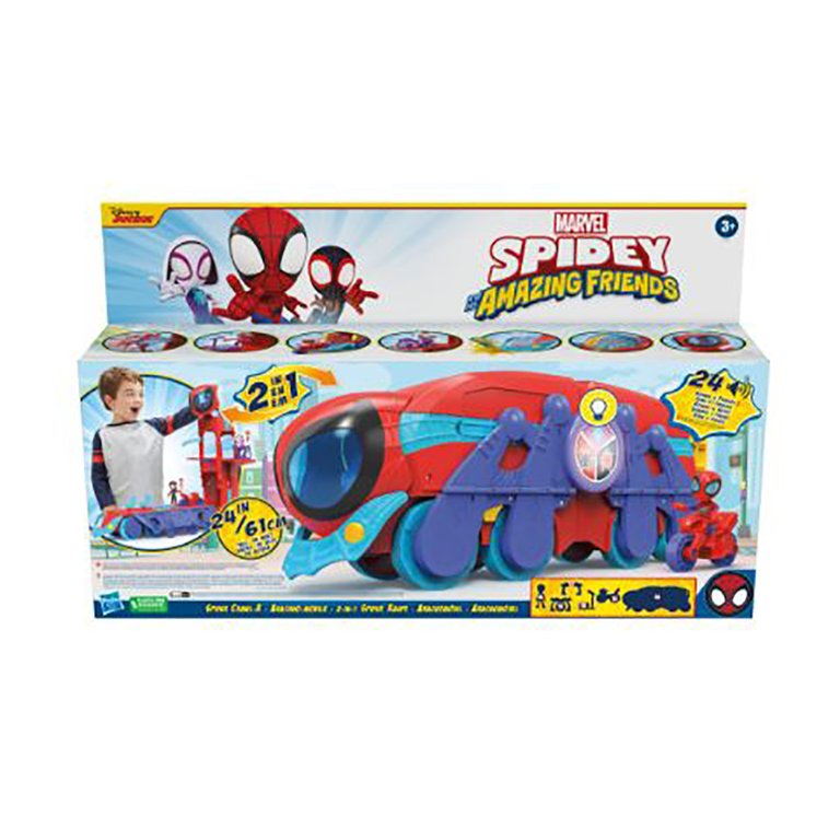 Marvel Spidey And His Amazing Friends Spider Crawl-R Deluxe Playset