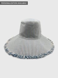 Canvas Packable Hat - Ocean Stripe
