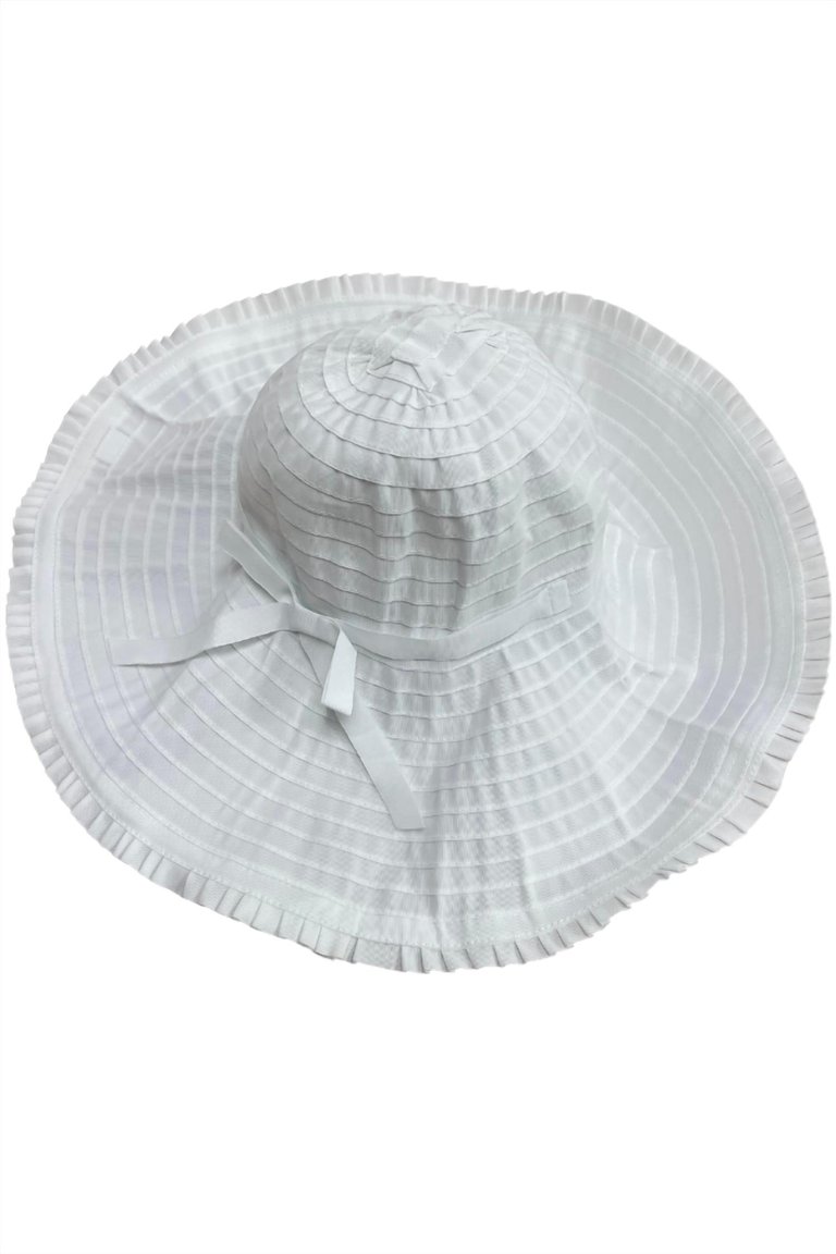 Packable Sun Hat In White