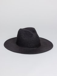 Vented Luxe Packable Hat - Black