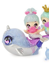 Hatchimals Pixies Riders, Shimmer Babies Pixie Baby Twins with Glider and 4 Accessories