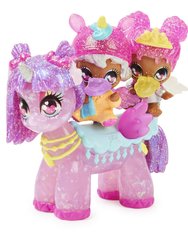 Hatchimals Pixies Riders, Shimmer Babies Pixie Baby Twins with Glider and 4 Accessories