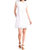 The Kaia Eyelet Dress In White - White