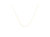 0.5mm Slim and Dainty Unisex Rope Chain Necklace - Yellow