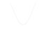 0.5mm Slim and Dainty Unisex Rope Chain Necklace - White