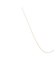 0.5mm Slim and Dainty Unisex Rope Chain Necklace - Rose