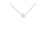 10K Gold 0.25 Carat Diamond Classic Bezel-Set Solitaire Pendant Necklace with 16"-18" Adjustable Chain - White