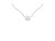 10K Gold 0.25 Carat Diamond Classic Bezel-Set Solitaire Pendant Necklace with 16"-18" Adjustable Chain - White