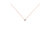 10K Rose Gold 1/2 Carat Round Brilliant-Cut Diamond Modern Bezel-Set Solitaire 16"-18" Pendant Necklace