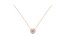 10K Rose Gold 1/2 cttw, Diamond Heart Pendant Necklace