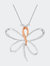 10k Rose Gold Over .925 Sterling Silver Diamond-Accented Dragonfly 18" Pendant Necklace