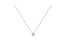 10K White Gold 1/10 Cttw Miracle Set Round-Cut Diamond Square Shape 18" Pendant Necklace